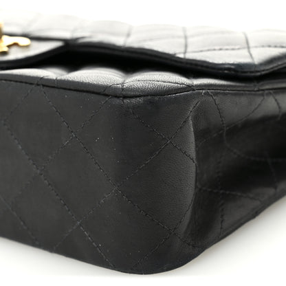 Chanel Lambskin Quilted Medium Double Flap Black 10 of 16