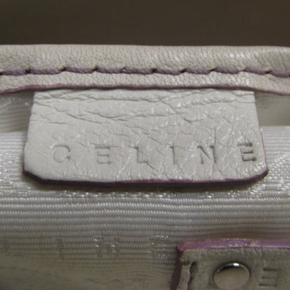 Celine Leather Boogie Satchel White/Lavender 10 of 10