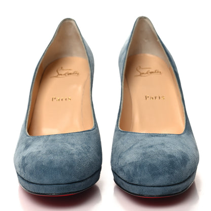 Christian Louboutin Veau Velours Kabetts 100 Pumps 37.5 Tempete 2 of 8