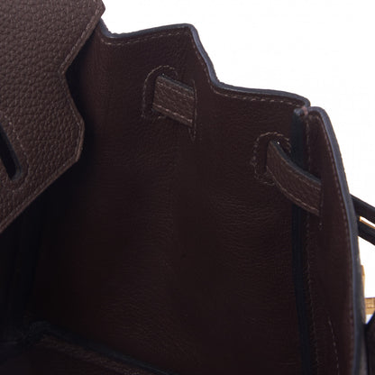 Hermes Togo Birkin 25 Chocolate 19 of 33