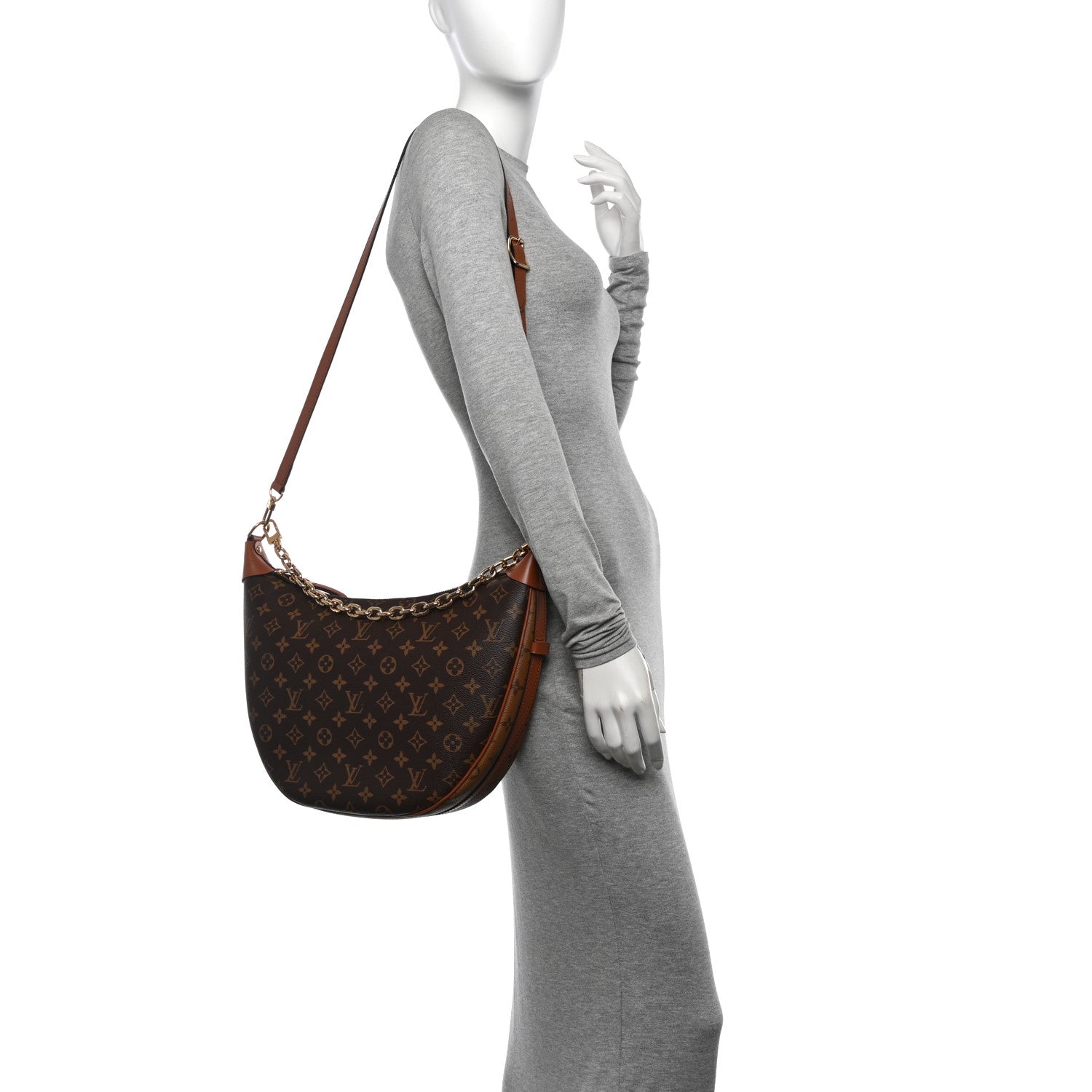 Louis Vuitton Reverse Monogram Loop Hobo 2 of 9
