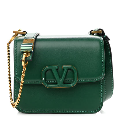 Valentino Garavani Calfskin Micro VSling Shoulder Bag Green 1 of 10