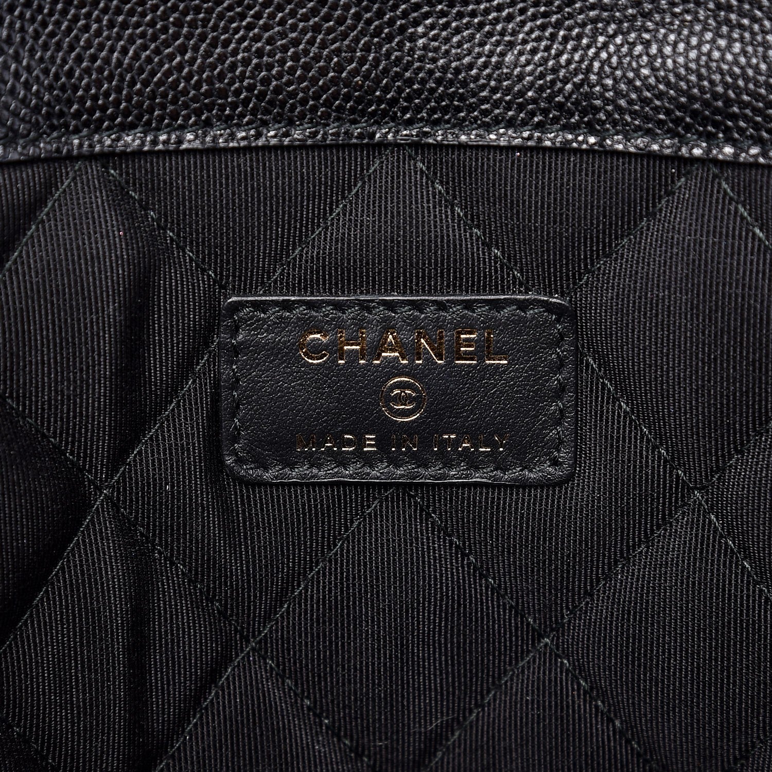 Chanel Caviar Quilted Large Golden Class Pouch Black 6 of 8