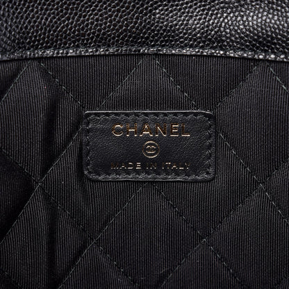 Chanel Caviar Quilted Large Golden Class Pouch Black 6 of 8
