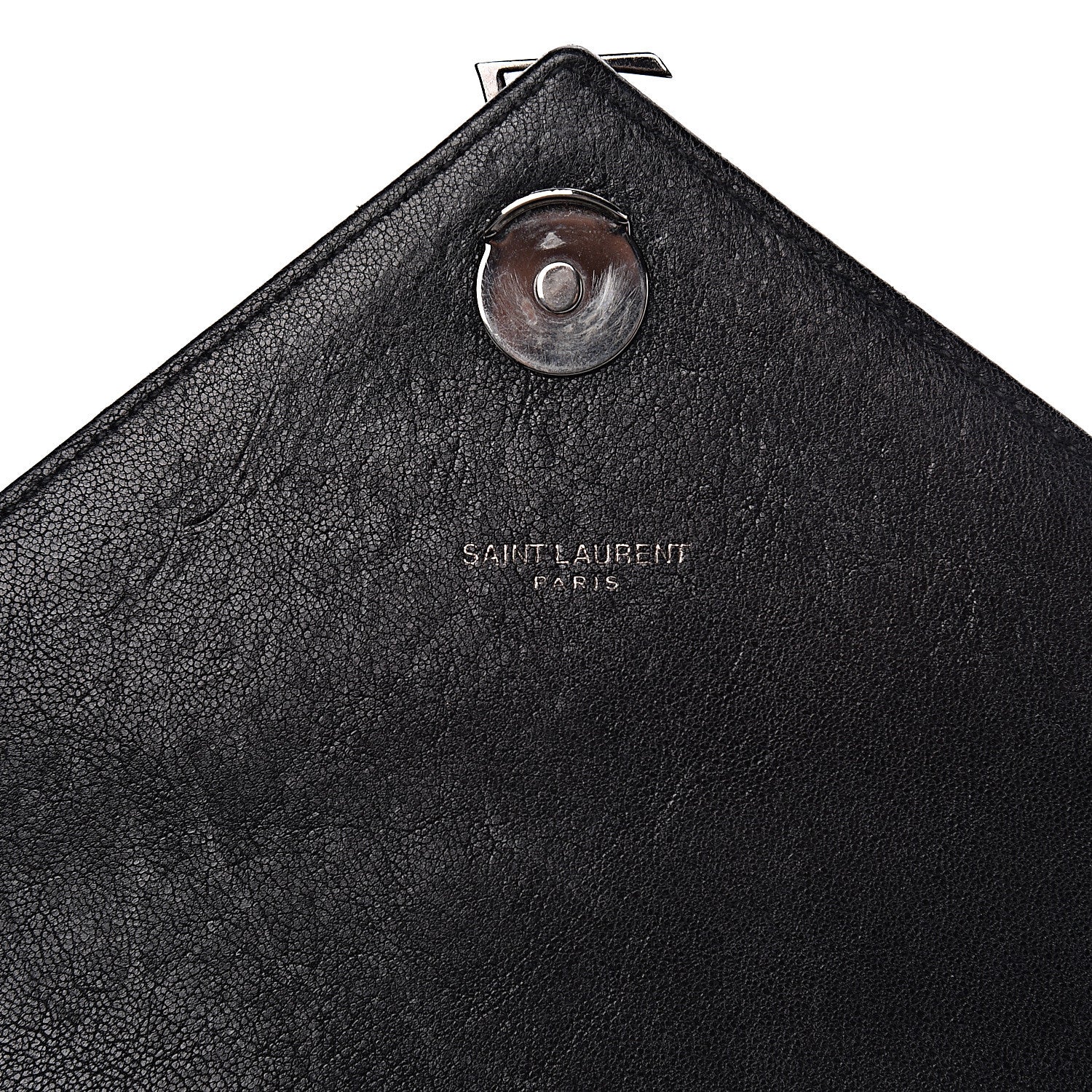 Saint Laurent Sheepskin Matelasse Chevron Monogram Medium College Bag Black 6 of 15