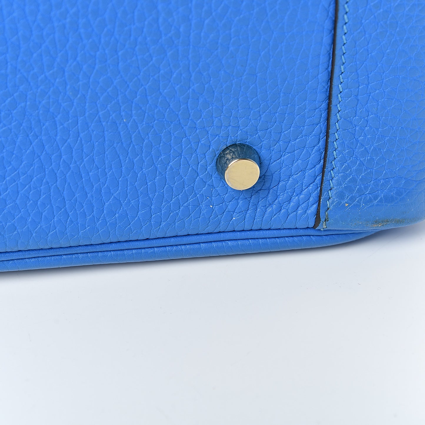 Taurillon Clemence Lindy 34 Bleu Hydra
