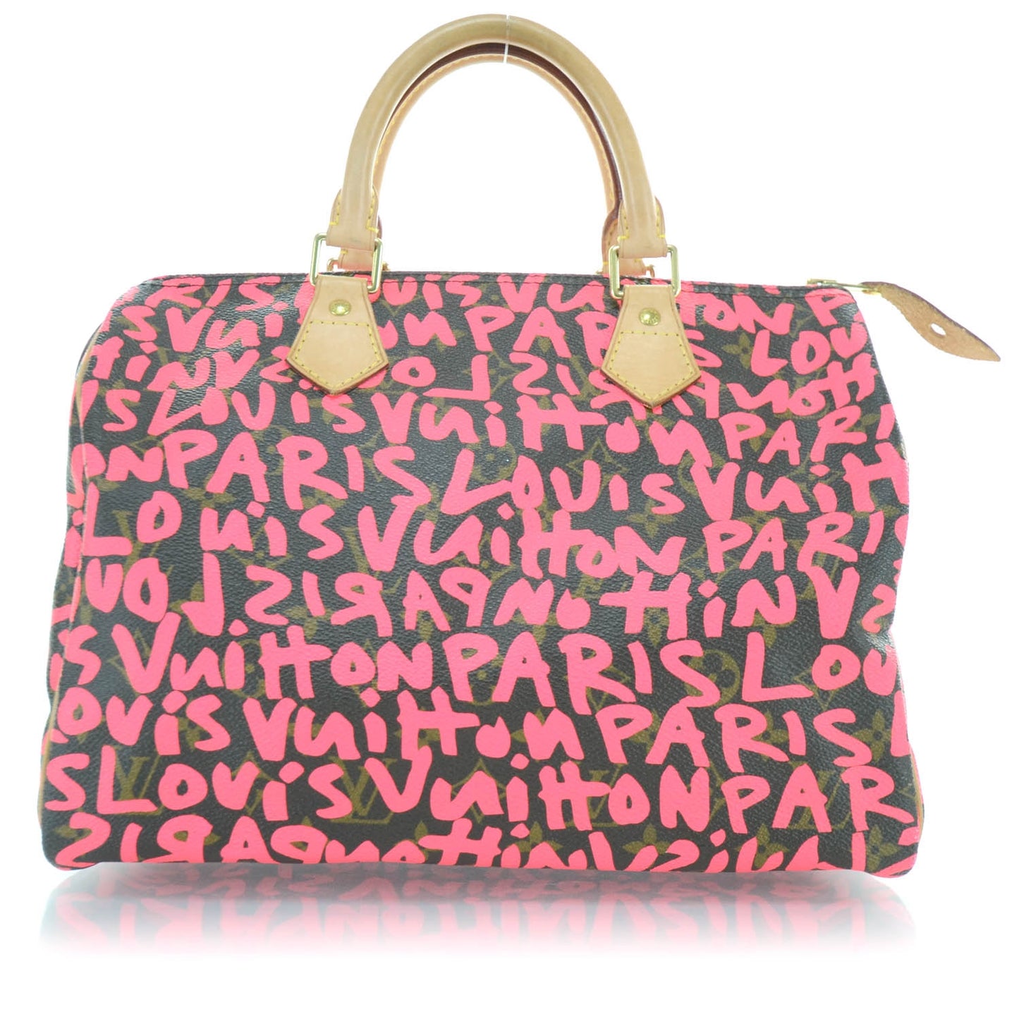 Monogram Graffiti Speedy 30 Fuchsia