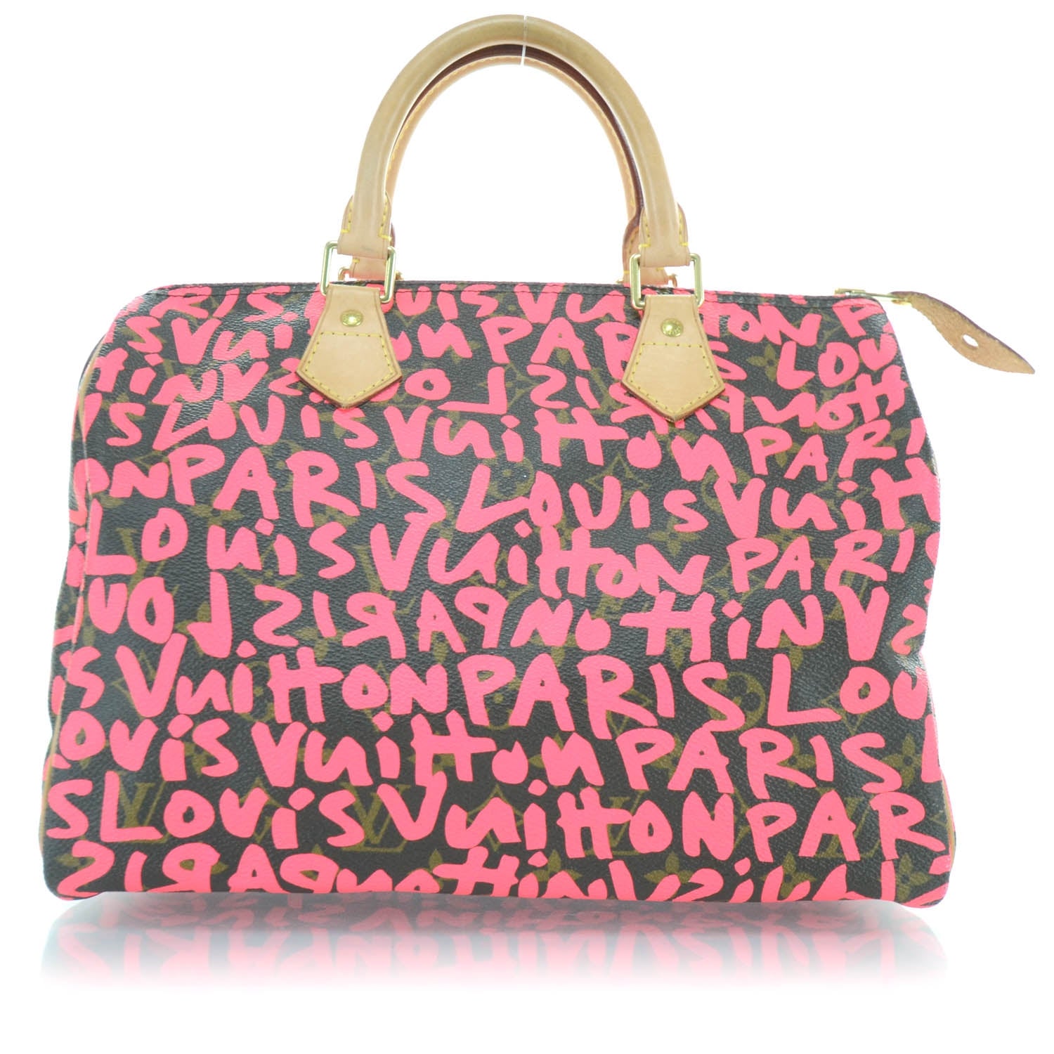 Louis Vuitton Monogram Graffiti Speedy 30 Fuchsia 1 of 13