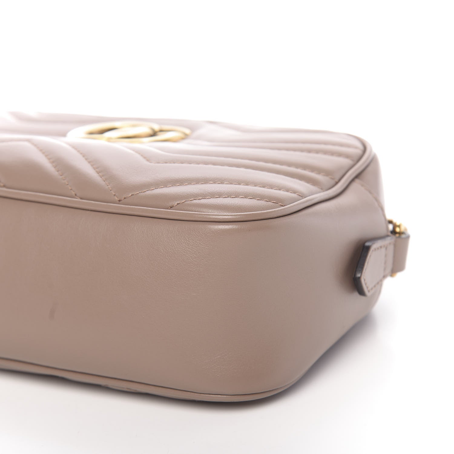 Gucci Calfskin Matelasse Small GG Marmont Chain Shoulder Bag Porcelain Rose 9 of 11