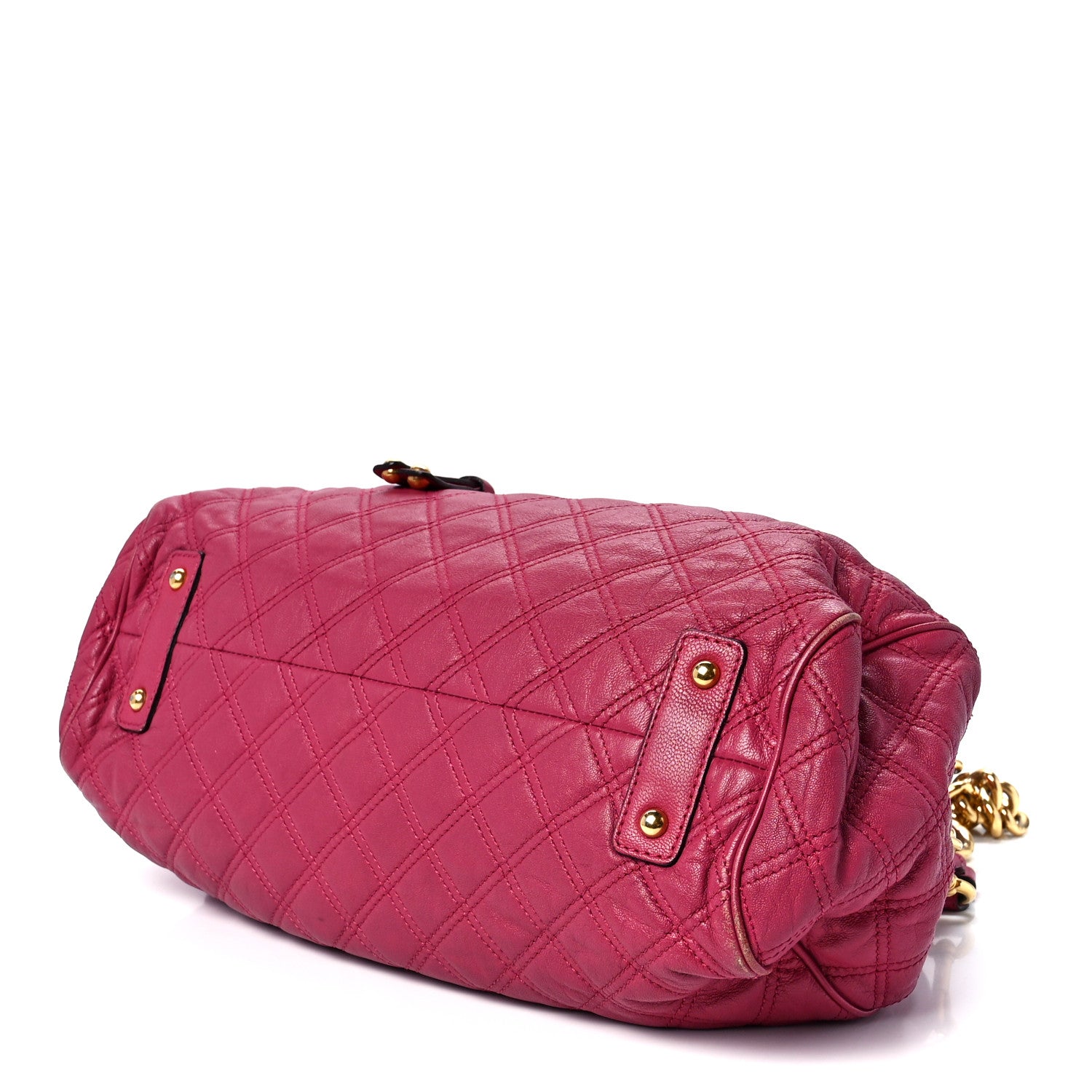 Marc Jacobs Calfskin Quilted Leather Stam Bag Pink 9 of 13