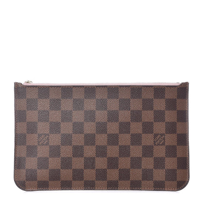 Louis Vuitton Damier Ebene Neverfull MM GM Pochette Rose Ballerine 1 of 7