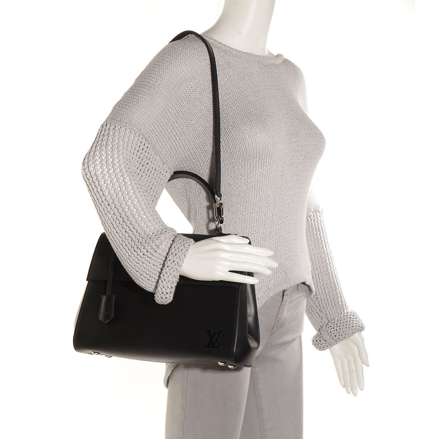 Louis Vuitton Epi Cluny MM Black 3 of 9