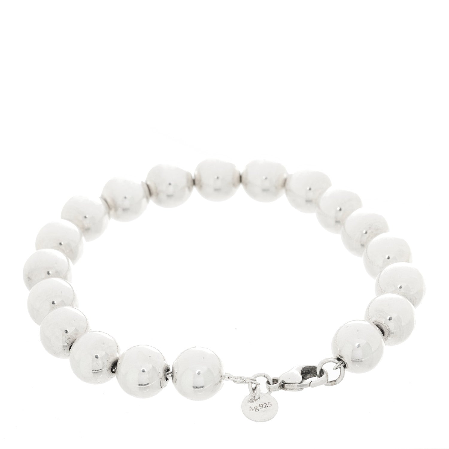 Tiffany Sterling Silver 10mm HardWear Ball Bracelet 2 of 4