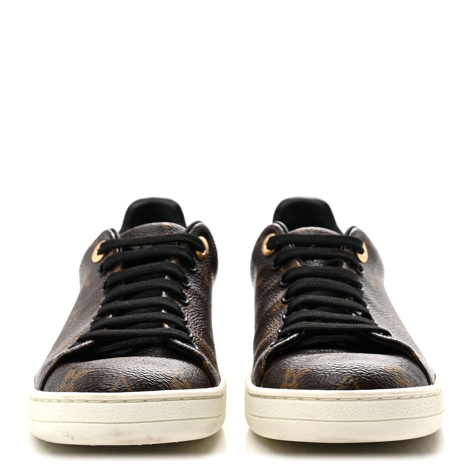Louis Vuitton Patent Monogram Frontrow Sneakers 35.5 3 of 10