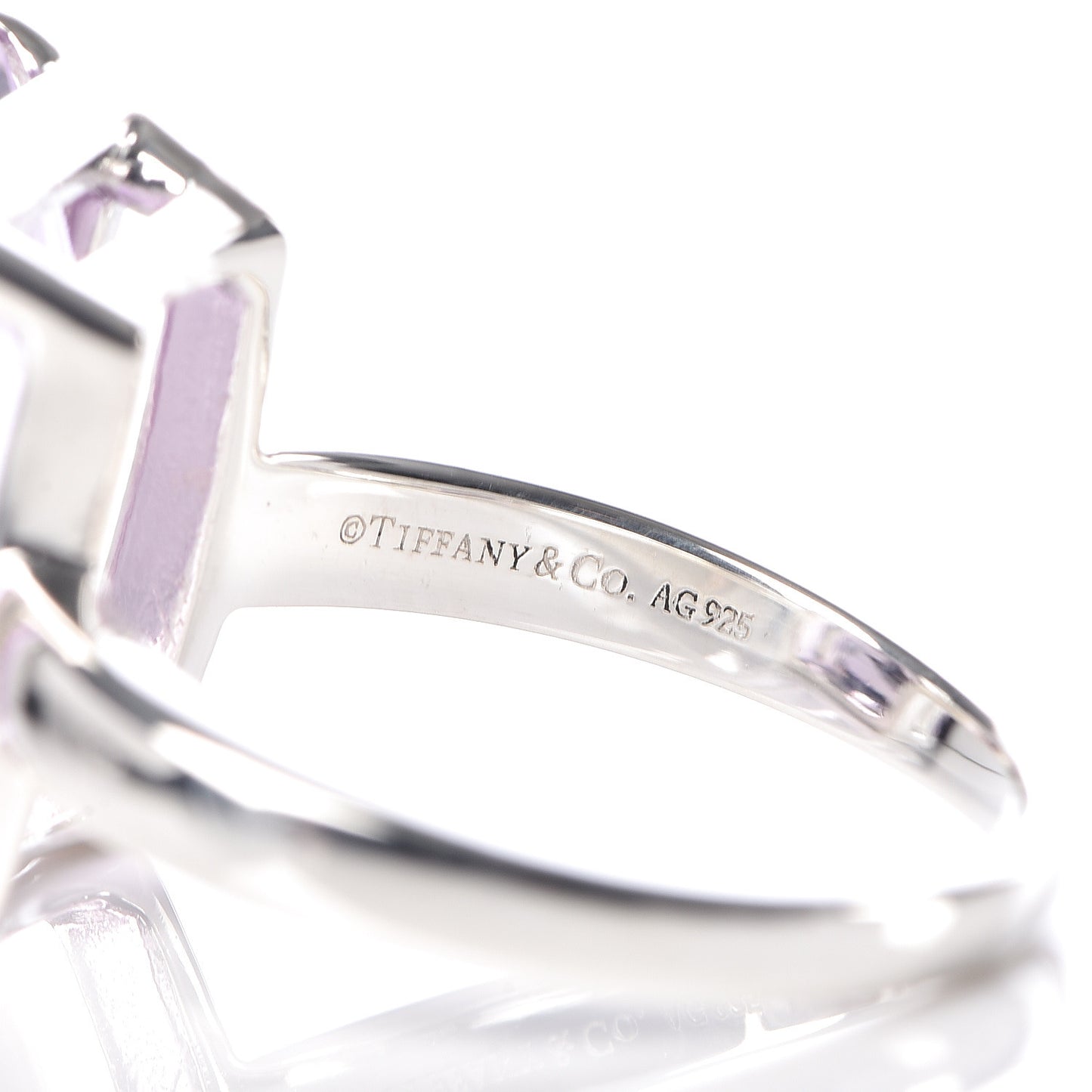 Sterling Silver Amethyst Sparklers Cocktail Ring 56 7.5