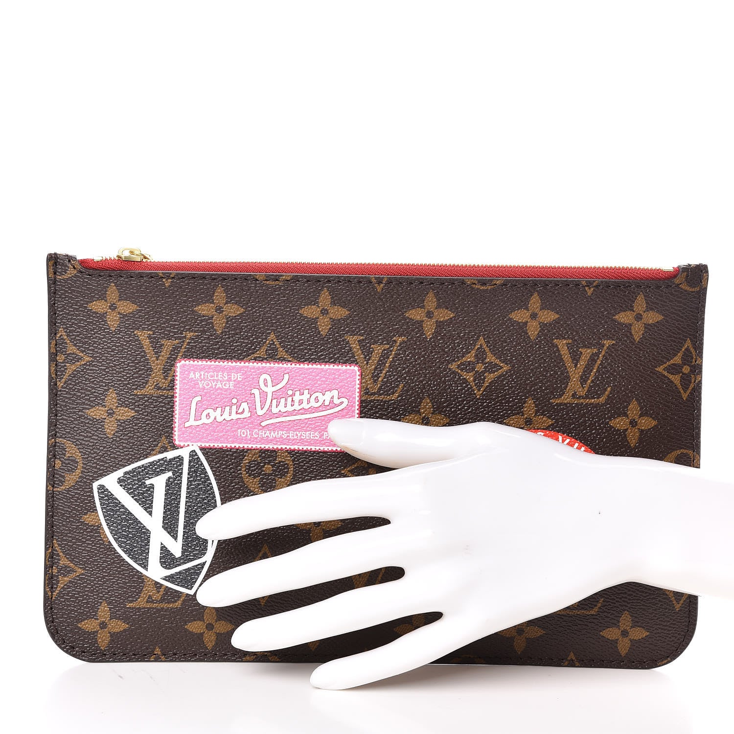 Louis Vuitton Monogram World Tour Neverfull MM GM Pochette 3 of 10