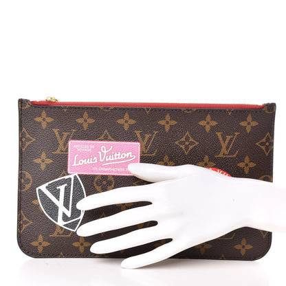 Louis Vuitton Monogram World Tour Neverfull MM GM Pochette 3 of 10