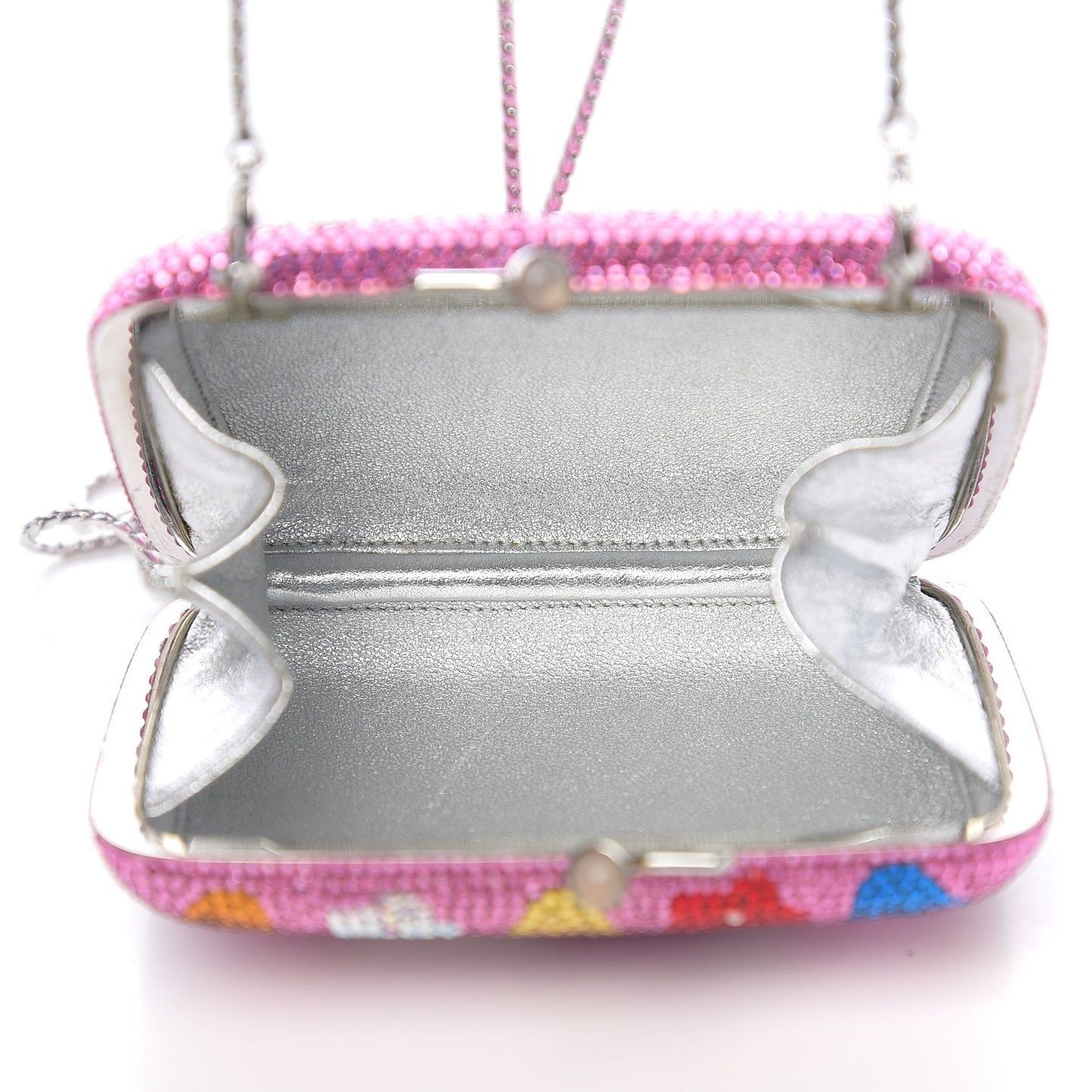 Swarovski Crystal Kelly Kitty Minaudiere Clutch