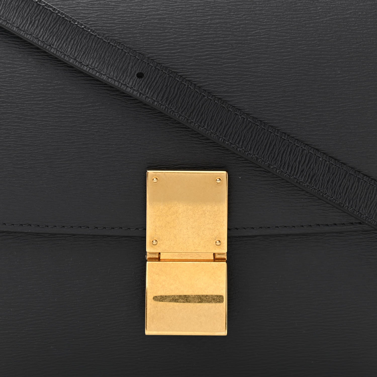 Celine Liege Calfskin Medium Classic Box Flap Bag Black 8 of 10