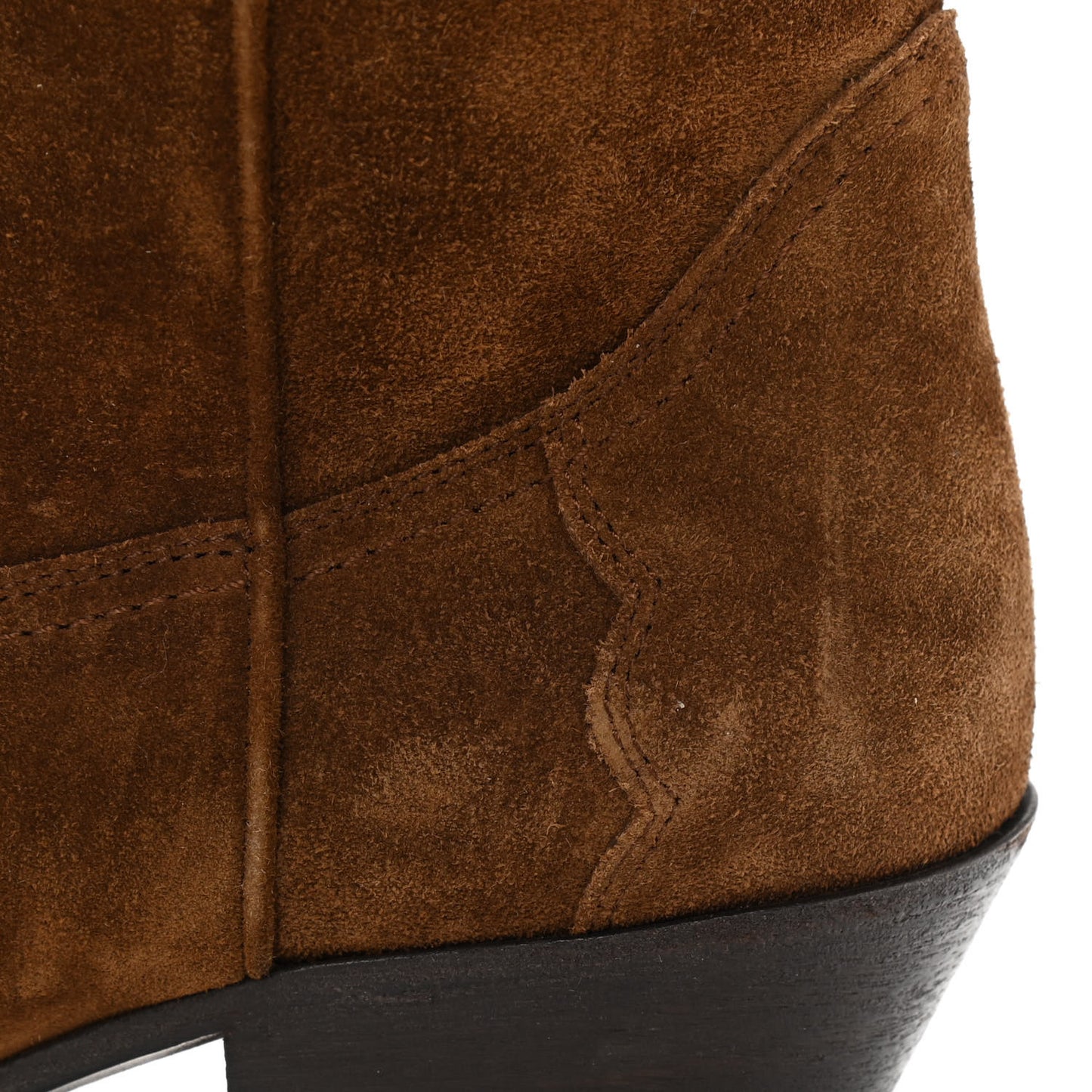 Suede Houston Cowboy Boots 37 Brown