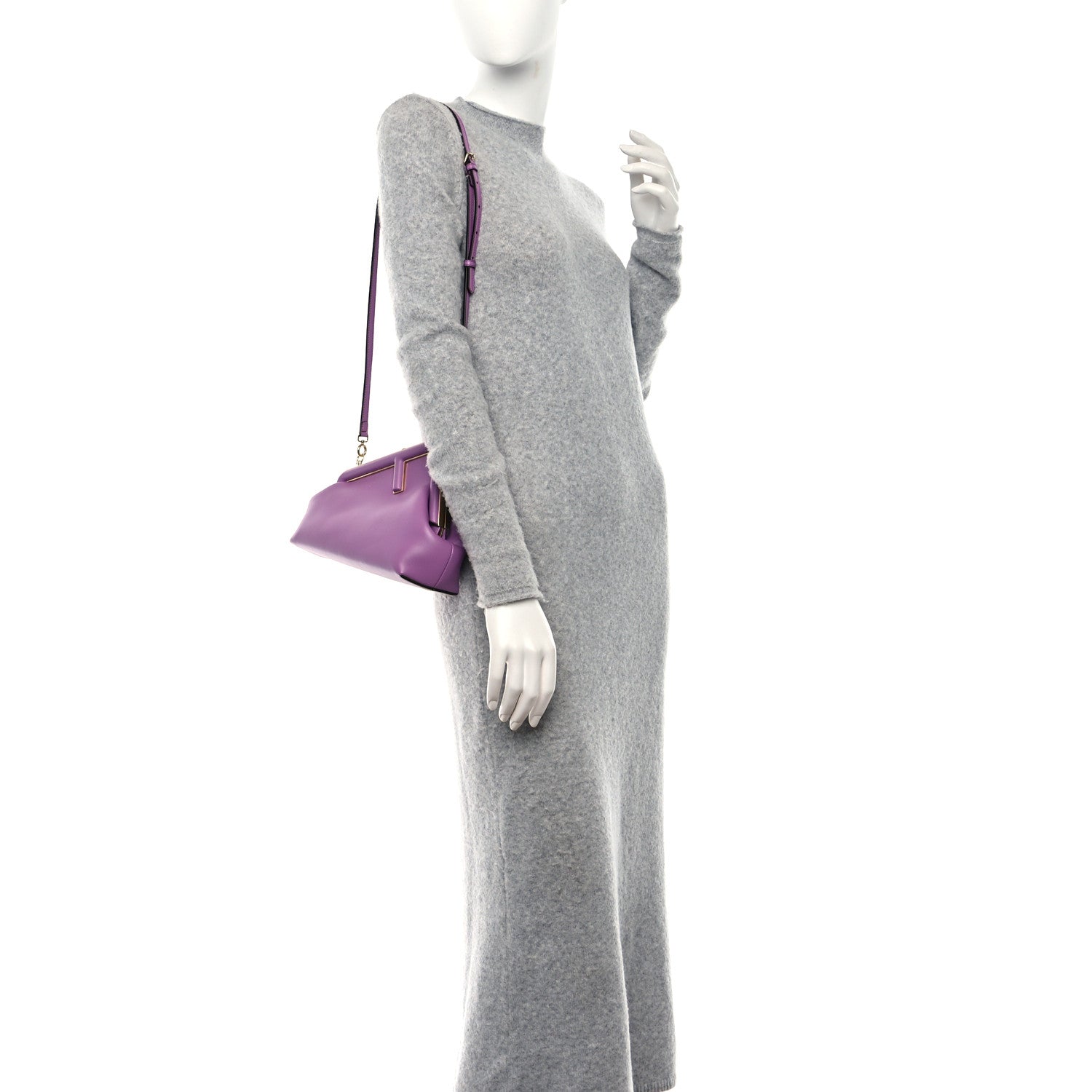Fendi Shiny Nappa Small Fendi First Agapanto 2 of 12