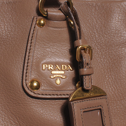 Prada Cervo Deerskin Tote Visone 8 of 8