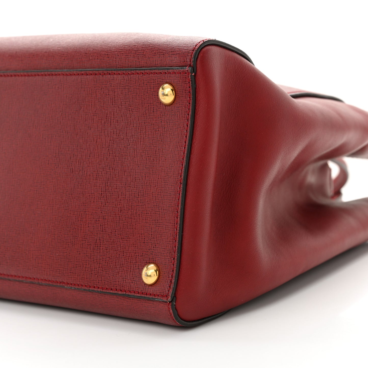 Vitello Elite Regular 2Jours Tote Rosso Scuro Ciliegia