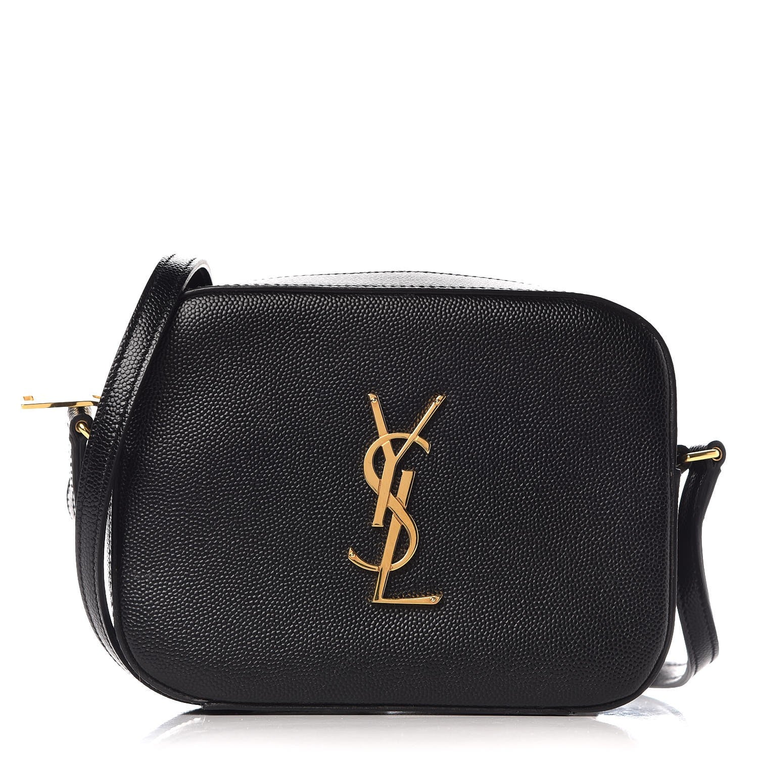 Saint Laurent Grain De Poudre Small Classic Monogram Camera Bag Black 1 of 6
