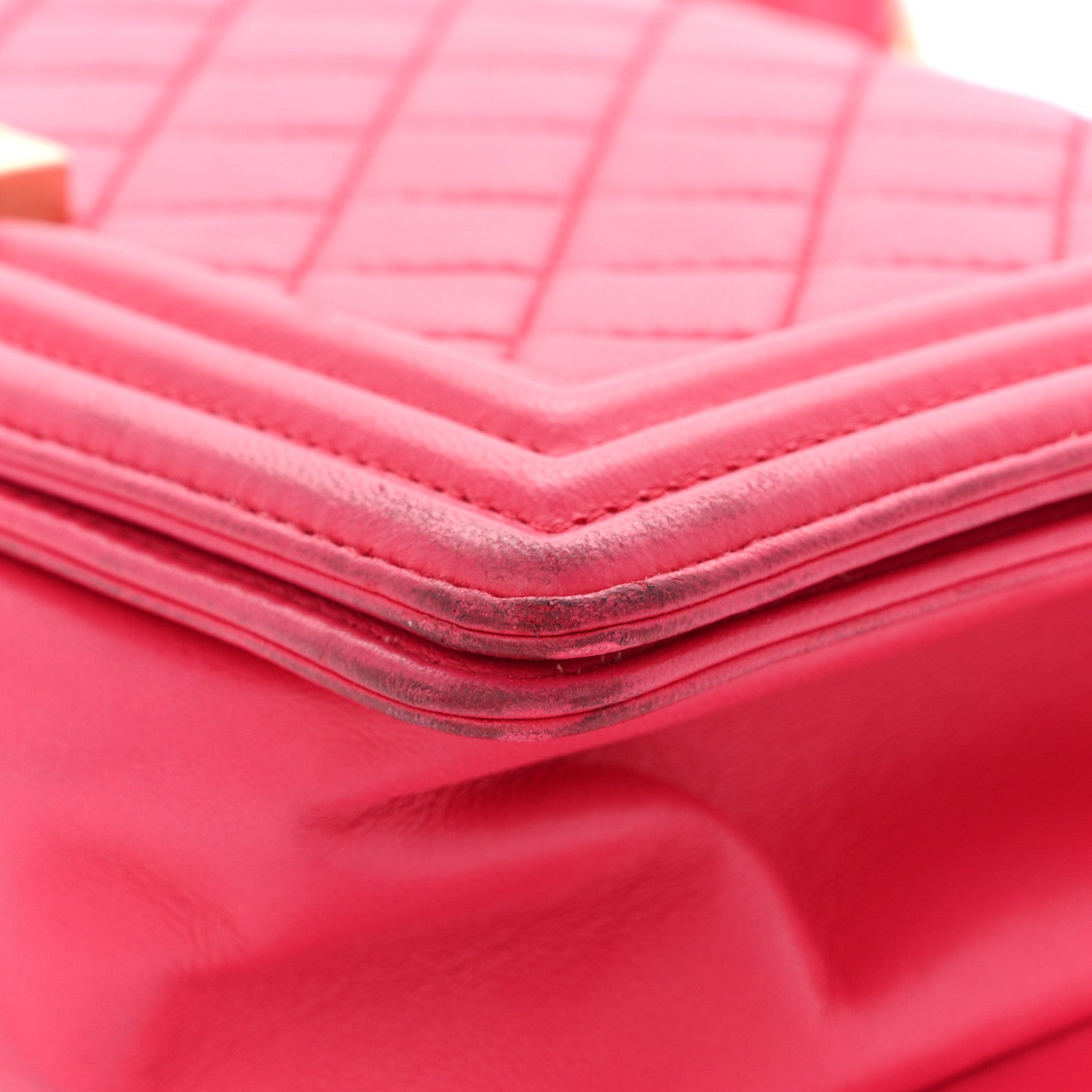 Chanel Lambskin Quilted Medium Boy Flap Fuchsia 10 of 14