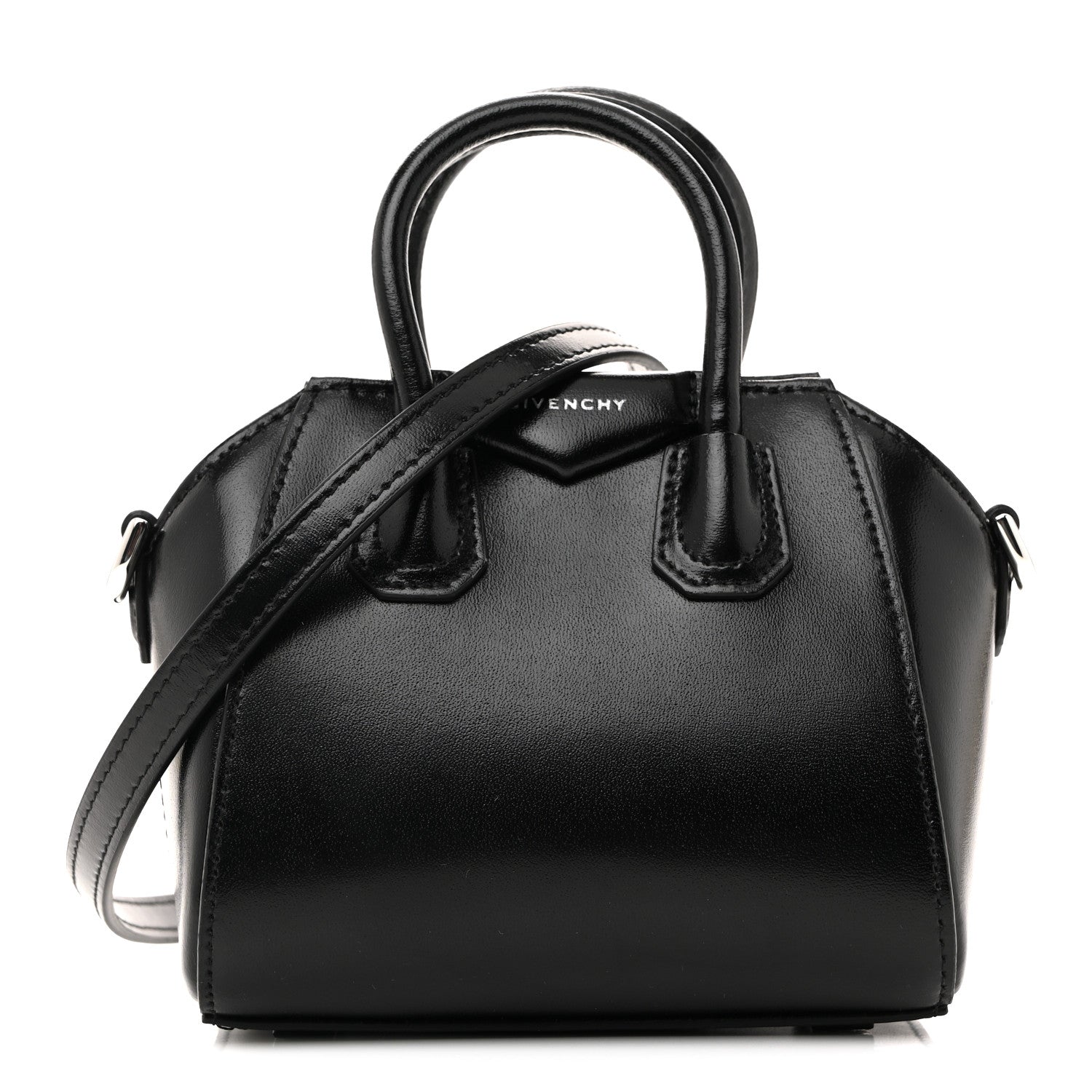 Givenchy Shiny Lord Calfskin Micro Antigona Black 1 of 11