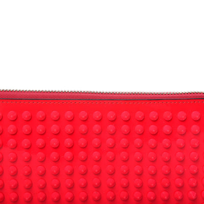 Christian Louboutin Patent Panettone Spiked Zip Around Wallet Rose Paris 9 of 10