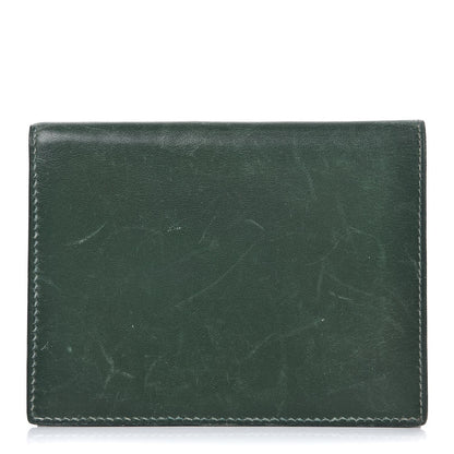 Hermes Box Photo Holder Wallet Vert Fonce 1 of 9