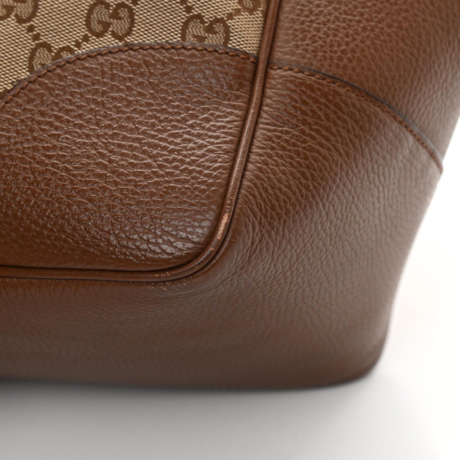 Gucci Monogram Medium Bree Zippered Tote Beige Tabacco 11 of 14