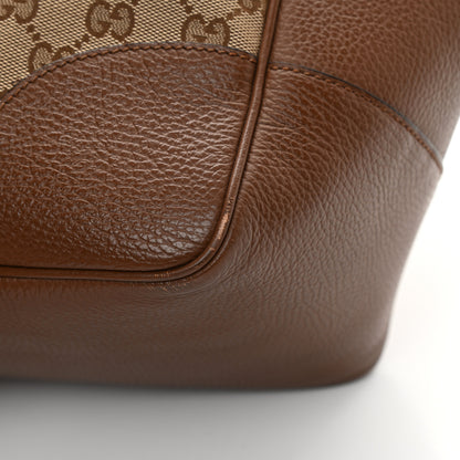 Gucci Monogram Medium Bree Zippered Tote Beige Tabacco 11 of 14