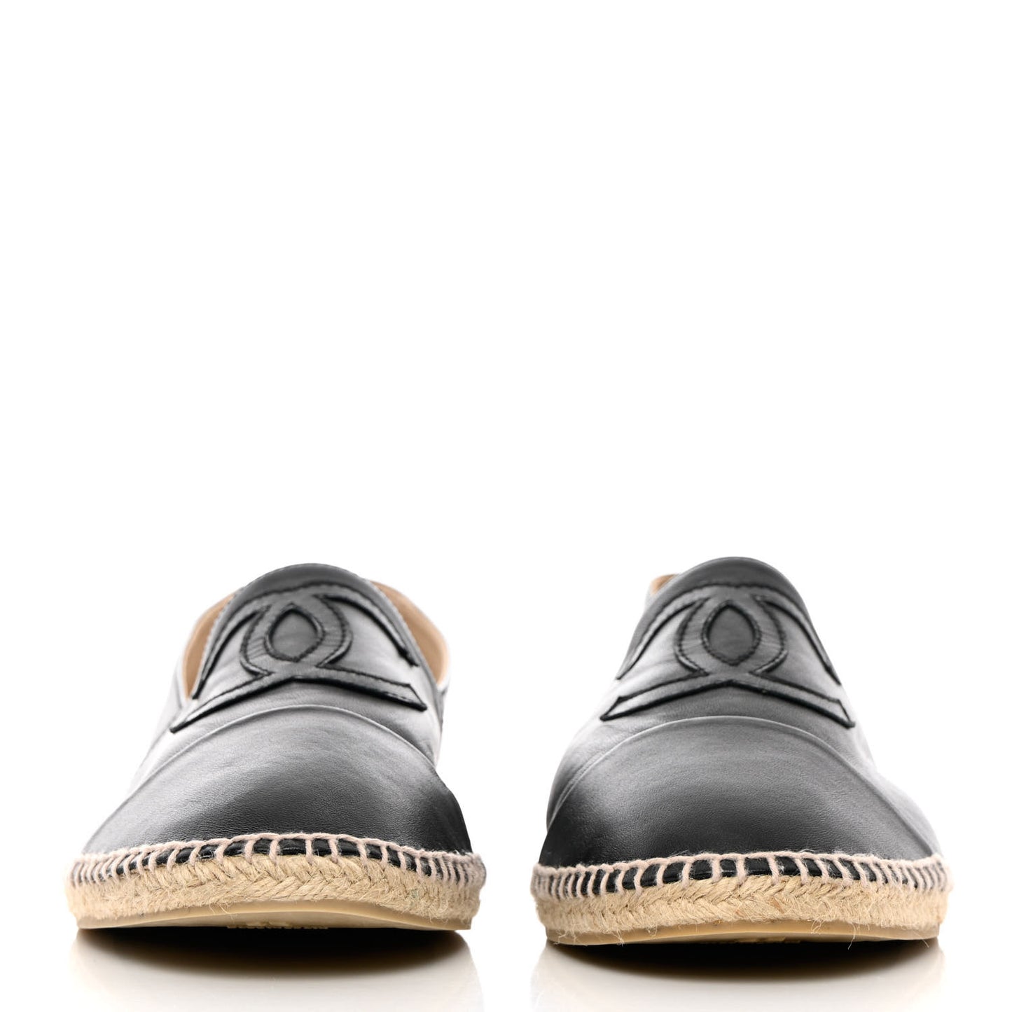 Lambskin CC Mens Espadrilles 45 Black