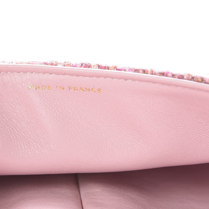 Chanel Tweed East West Flap Pink 7 of 11