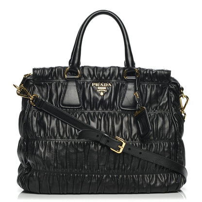 Prada Nappa Gaufre Tote Nero Black 1 of 9
