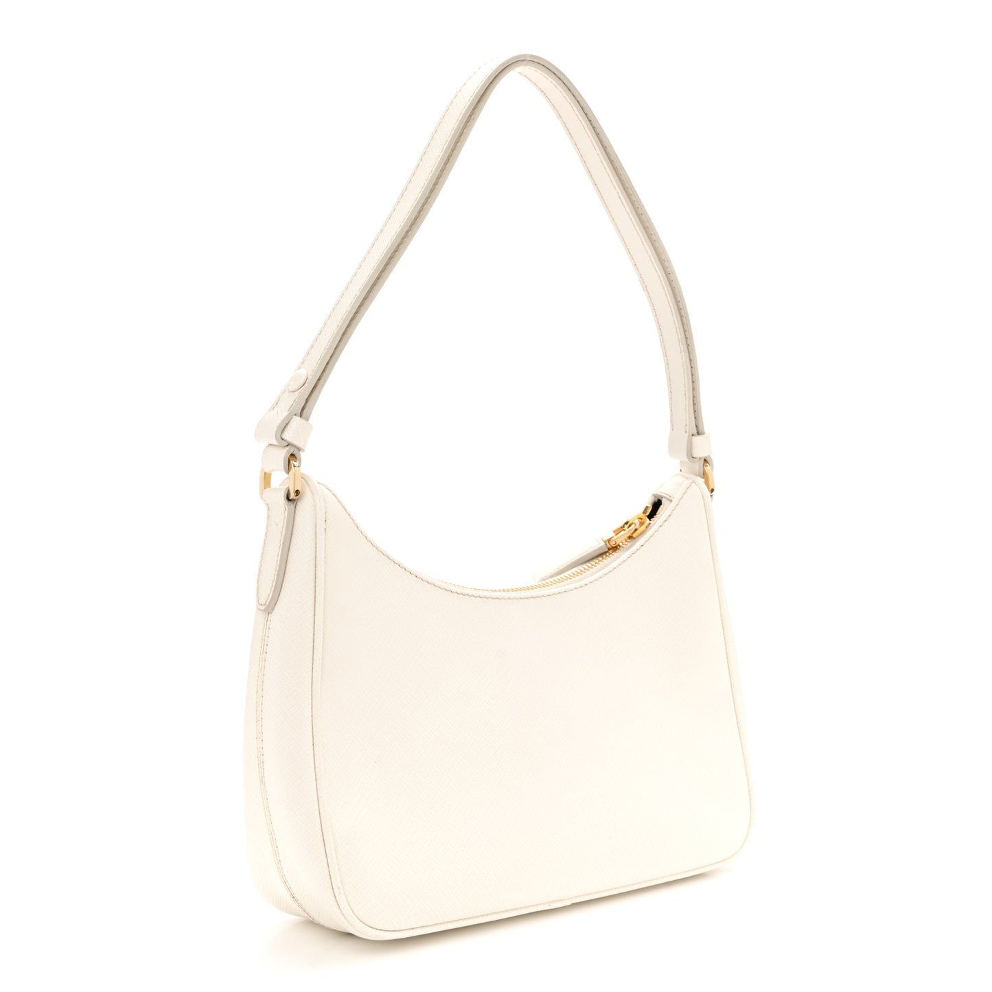 Saffiano Lux Mini Re-Edition Shoulder Bag White