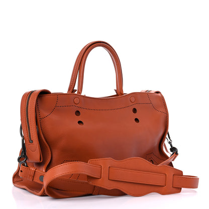 Balenciaga Veau Soyeux Perforated Blackout Hardware S City Marron Caramel 3 of 13