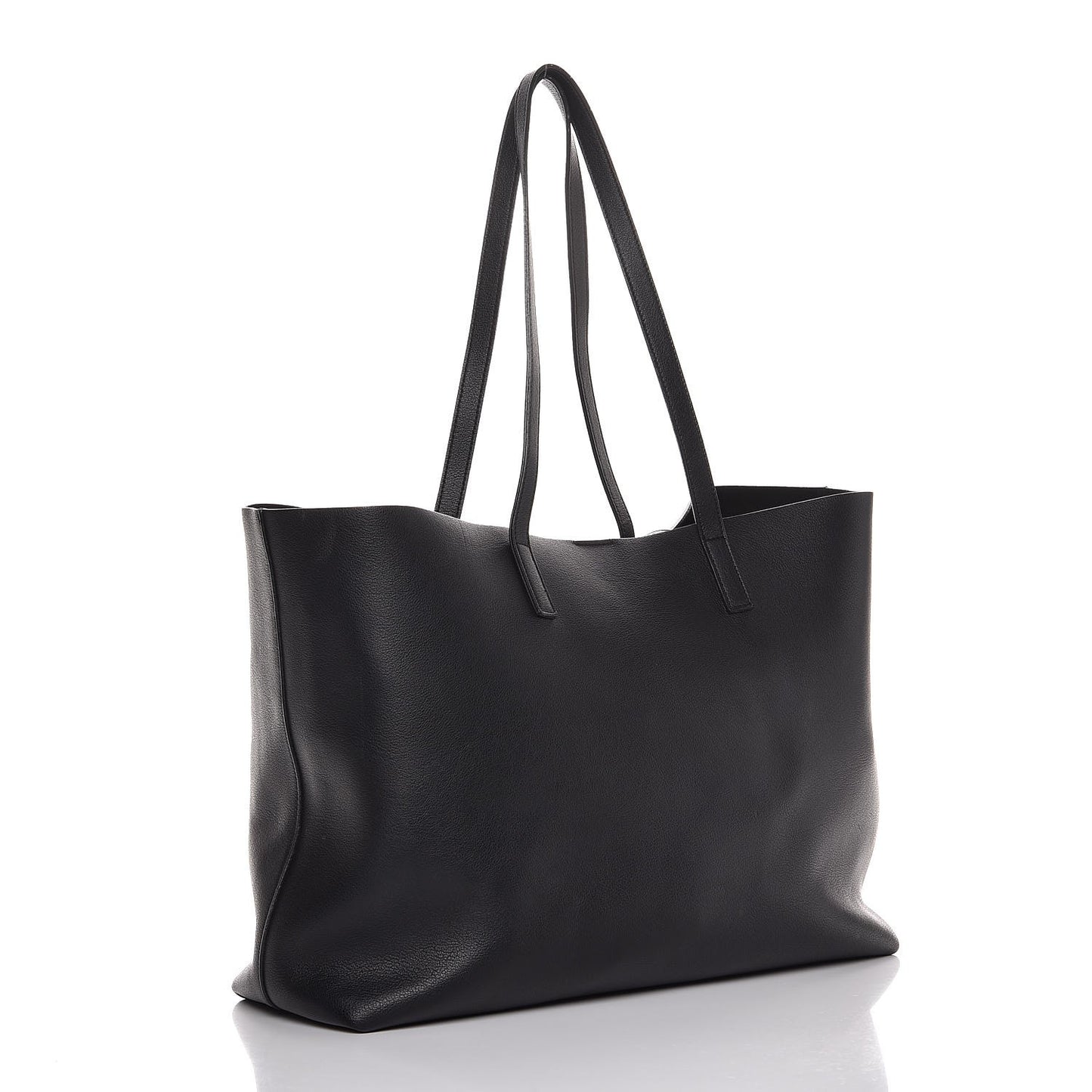 Calfskin Large Shopping Tote Black