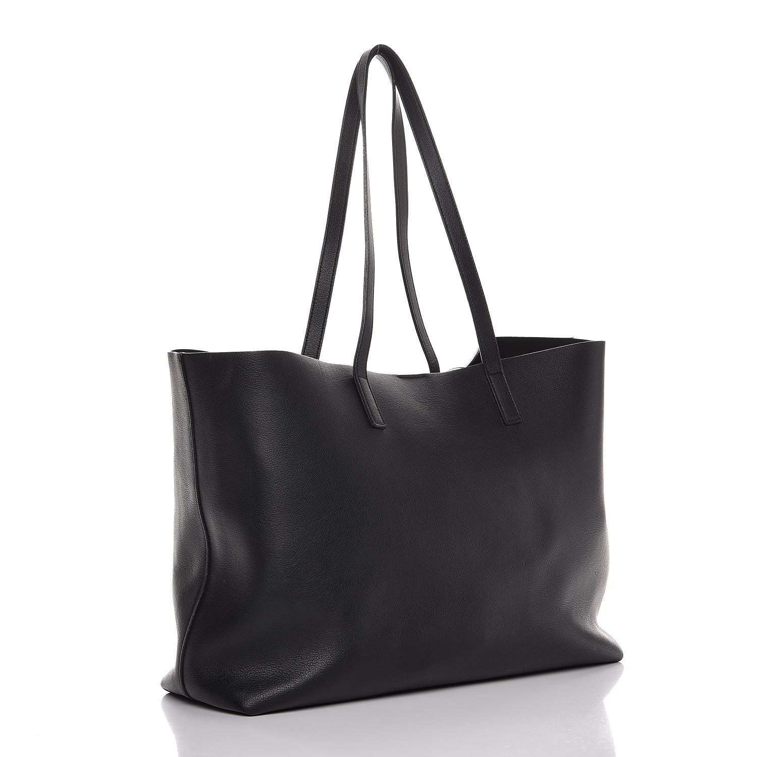 Saint Laurent Calfskin Large Shopping Tote Black 4 of 9
