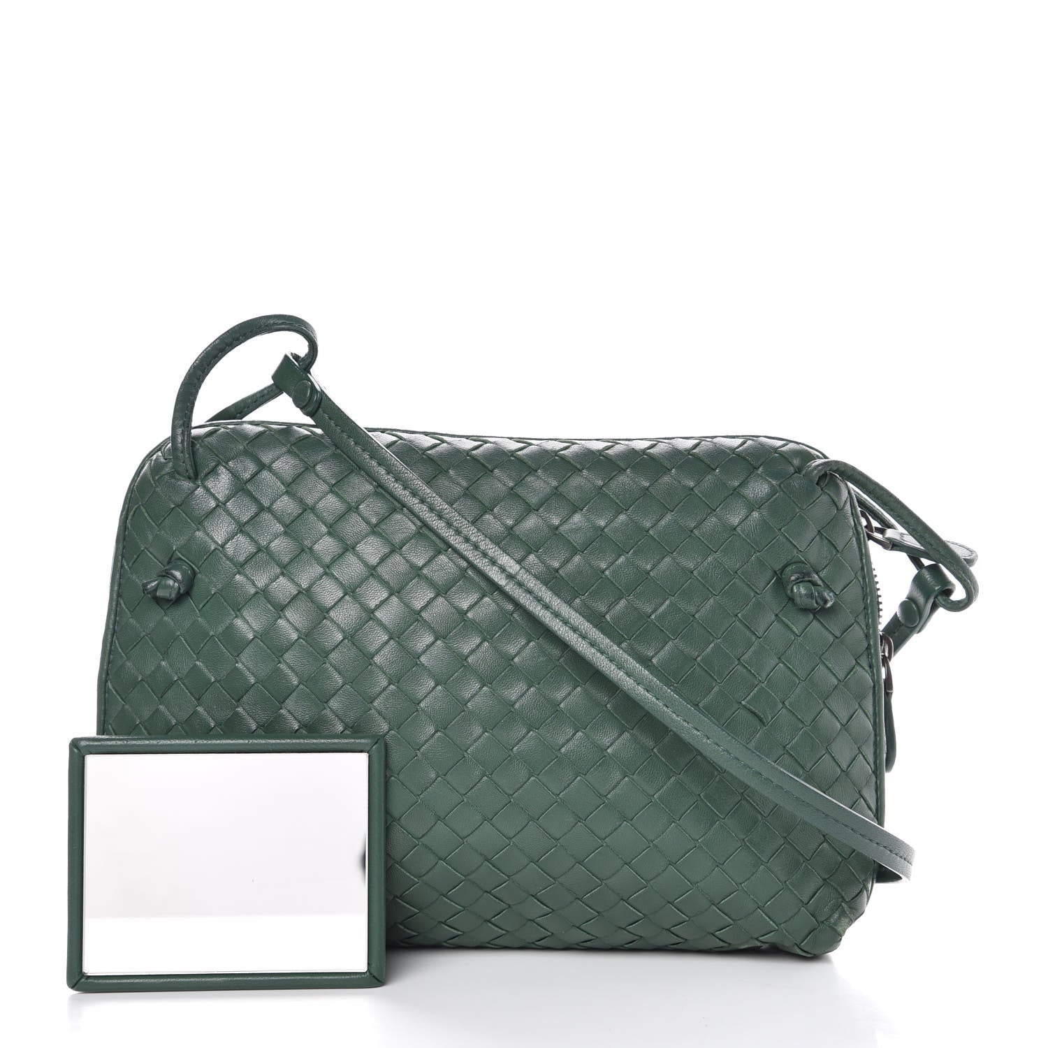 Bottega Veneta Nappa Intrecciato Pillow Crossbody Green 3 of 14