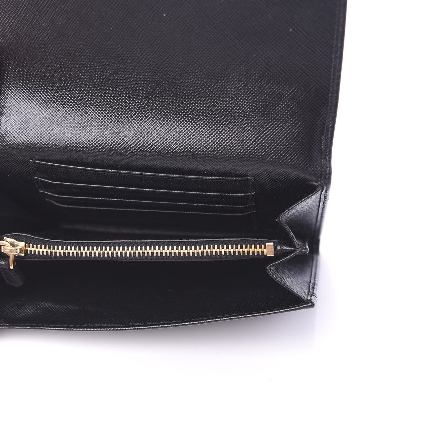 Saffiano Metal Wristlet Black