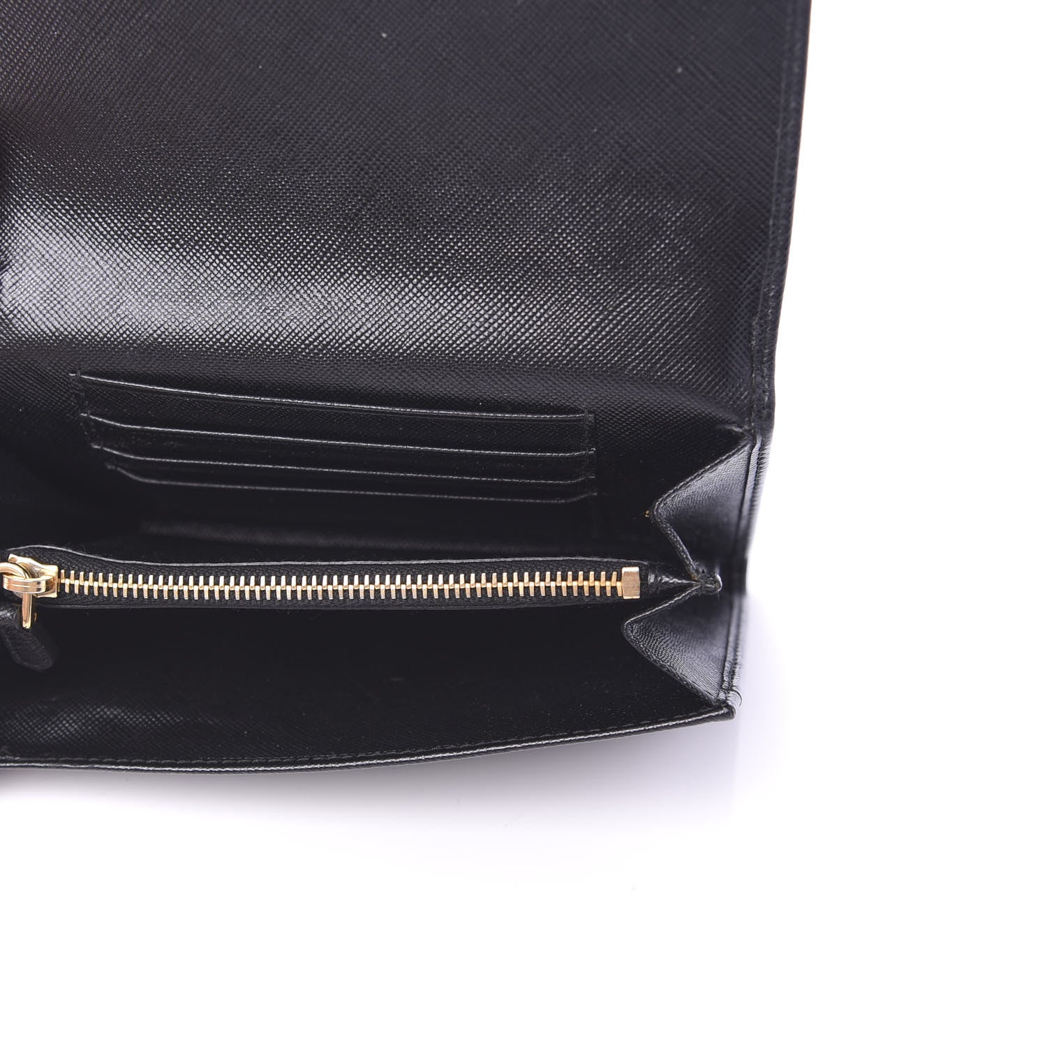 Prada Saffiano Metal Wristlet Black 5 of 9