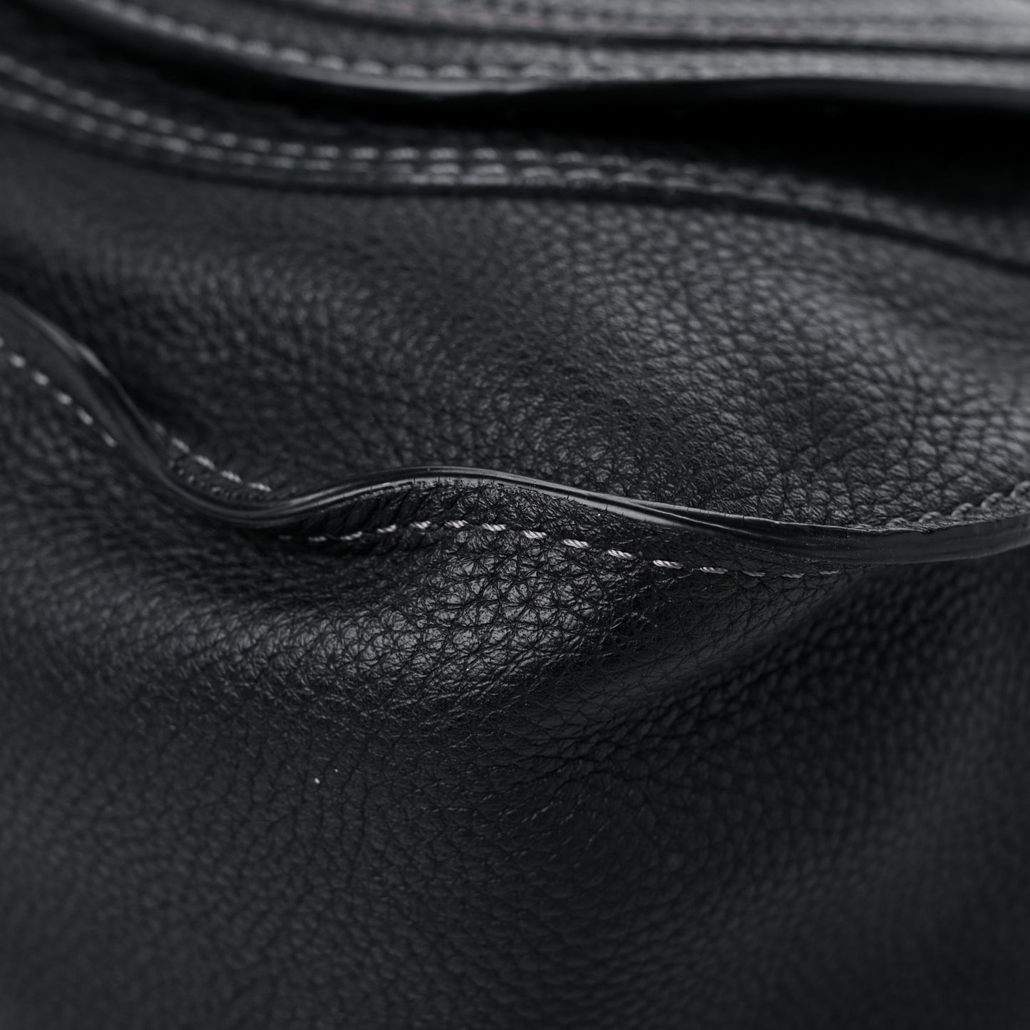 Calfskin Medium Marcie Satchel Black