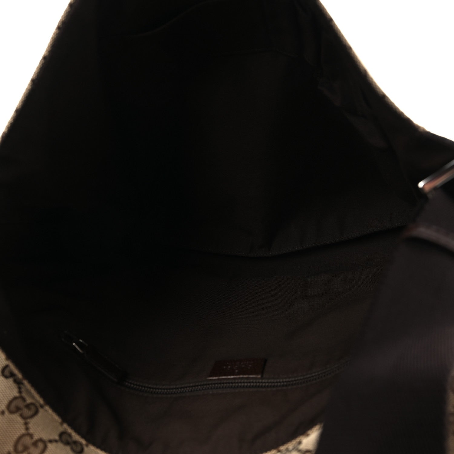 Gucci GG Monogram Medium Flap Messenger Bag Beige Dark Brown 5 of 10