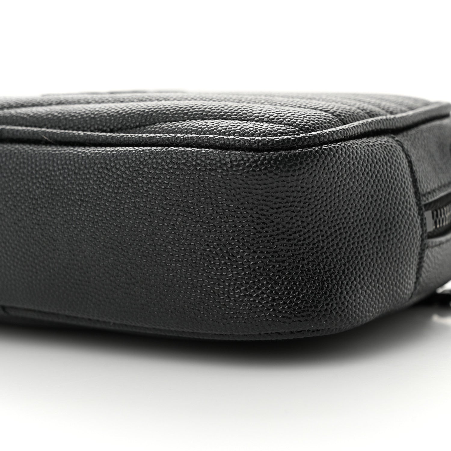 Saint Laurent Grain De Poudre Matelasse Monochrome Monogram Mini Lou Camera Bag Black 10 of 11