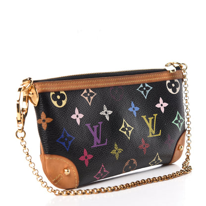 Louis Vuitton Monogram Multicolor Pochette Milla MM Black 3 of 10