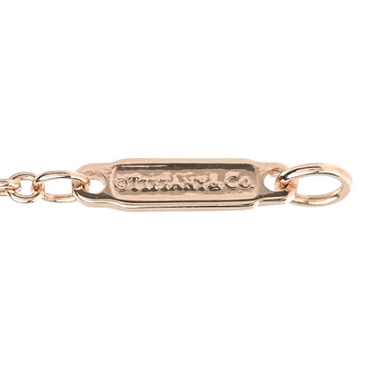 Tiffany 18K Rose Gold Diamond Tag Chain Bracelet 4 of 6