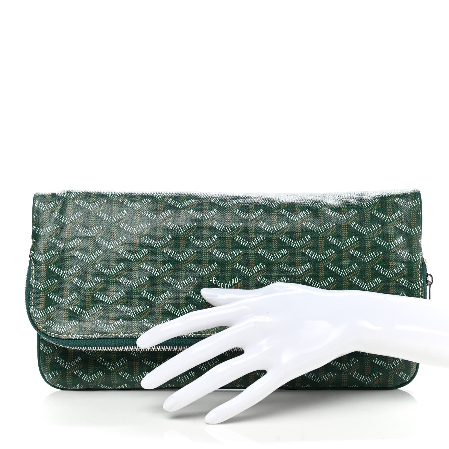 Goyard Goyardine Sainte Marie Soft Clutch Green 2 of 6